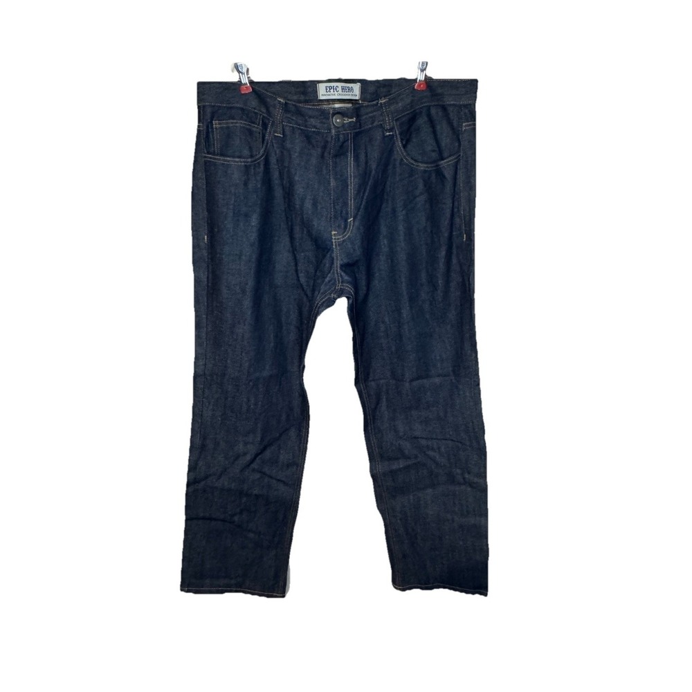 Epic Hero‎ Men's Jeans Vintage Y2K Streetwear Straight Fit Relaxed Denim 40X32